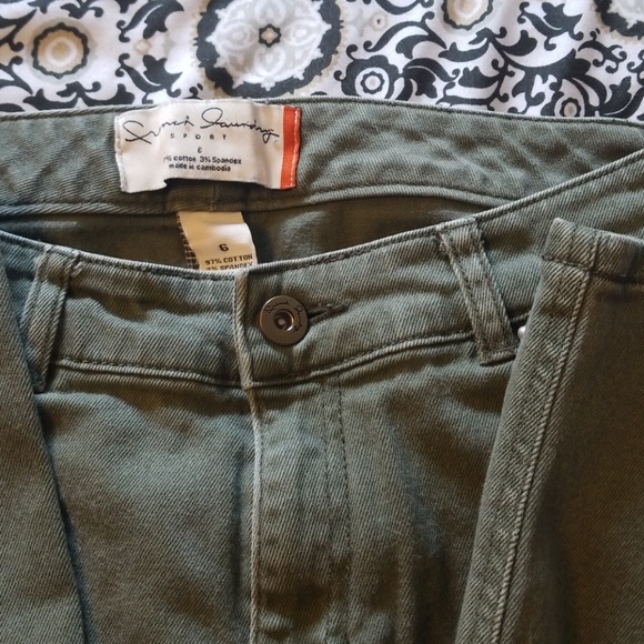 French Laundry green cropped pants - Picture 4 of 5